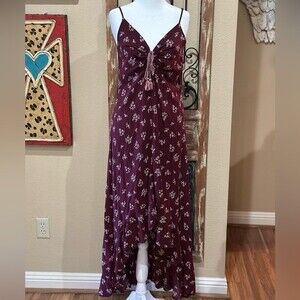 Xhilaration floral print sleeveless hi low dress